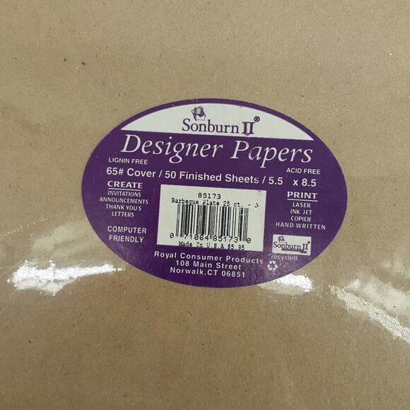 Sonburn II Designer 8.5”x11” New Old Stock 3 Types Of Paper - Picture 12 of 12